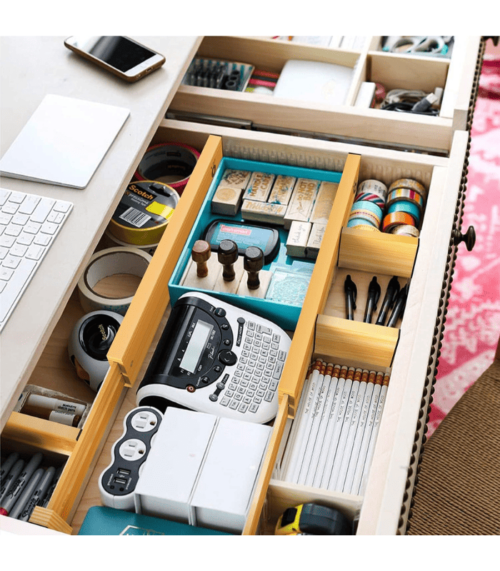 Bamboo Drawer Separators Splitter