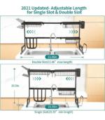 Dish Drying Rack Over Sink Adjustable