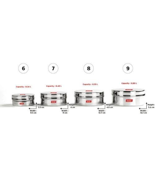 Stainless Steel Flat Canisters