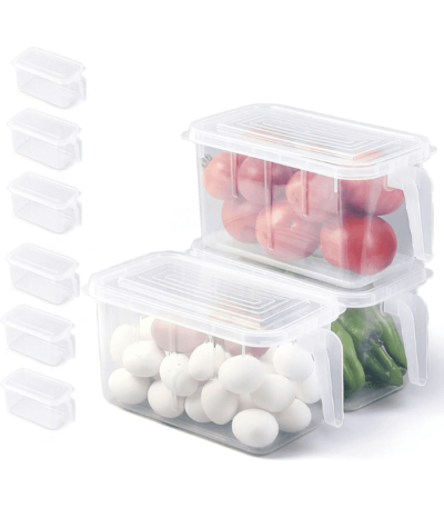 Freezer Safe Food Storage Boxes, Transparent