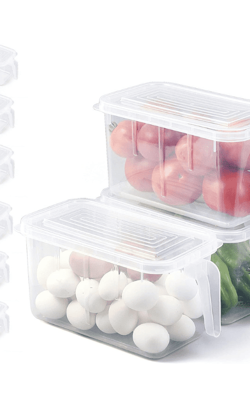 Freezer Safe Food Storage Boxes, Transparent
