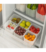 Freezer Bins Set of 3 Large Plastic Containers