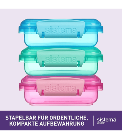 Food Containers With Contrasting Clips