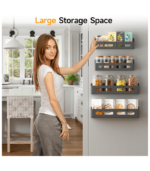 4 Pack Magnetic Spice Rack Organizer