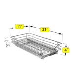 Slide Out Cabinet Organizer Metal