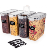 4Pcs Set Plastic Food Storage Containers