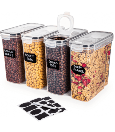 4Pcs Set Plastic Food Storage Containers