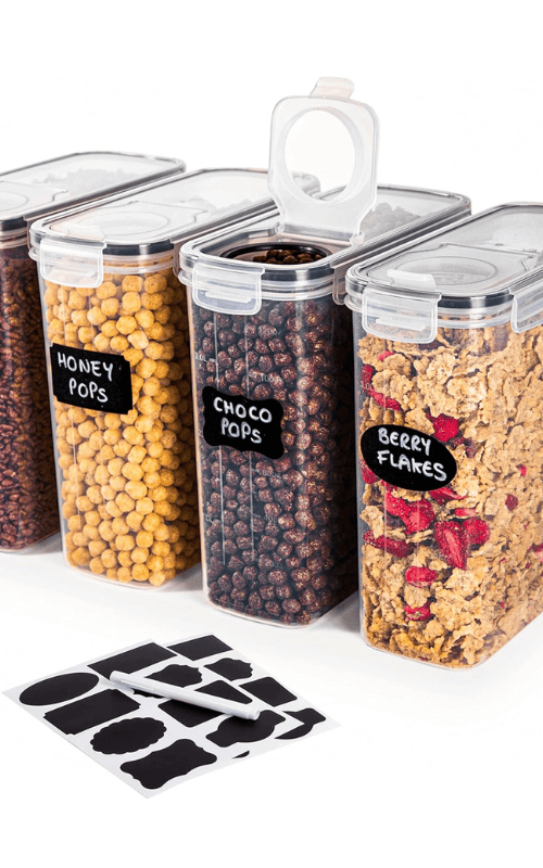 4Pcs Set Plastic Food Storage Containers