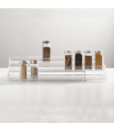 Plastic Shelf Spice Rack Organizer