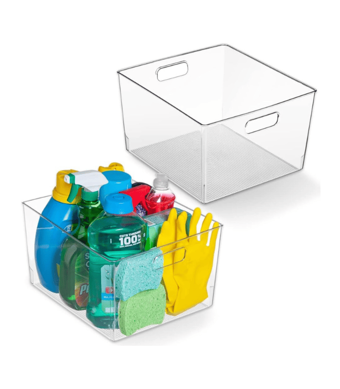 Plastic Storage Bins -XL - Pack of 2