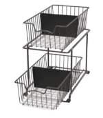 2 Tier Cabinet Wire Basket Drawer Organizer