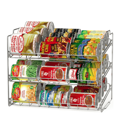 Stackable Alloy Steel Can Rack Organizer