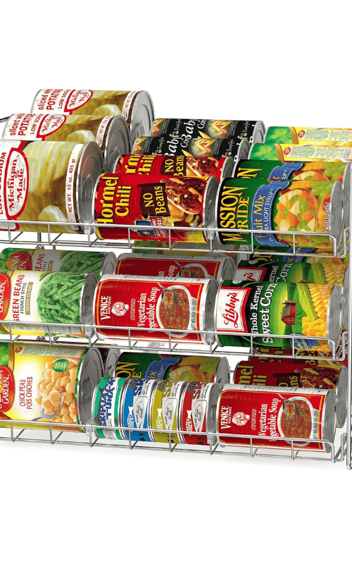 Stackable Alloy Steel Can Rack Organizer
