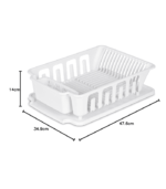 Large Sink Dish Drainer, white