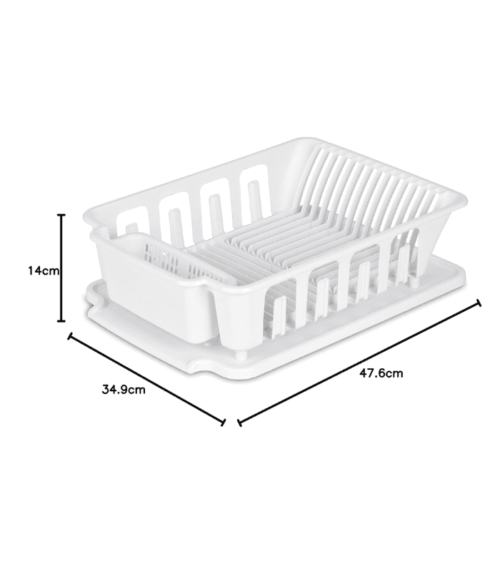 Large Sink Dish Drainer, white