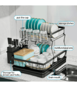2 Tier Dish Rack for Kitchen Counter