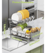 Durable Stainless Steel Dish Racks for Kitchen Counter