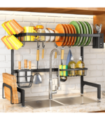 2 Tier Dish Rack Drainer for Kitchen Counter