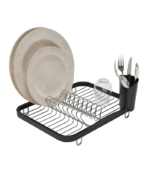 Dish Drainer for Sink with Cutlery Holder