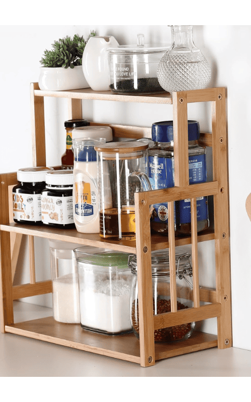 3 tier Standing pantry Shelf for Countertop