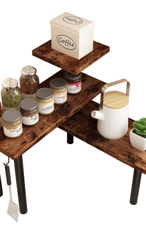 3 Tier Countertop Organizer Corner Shelf