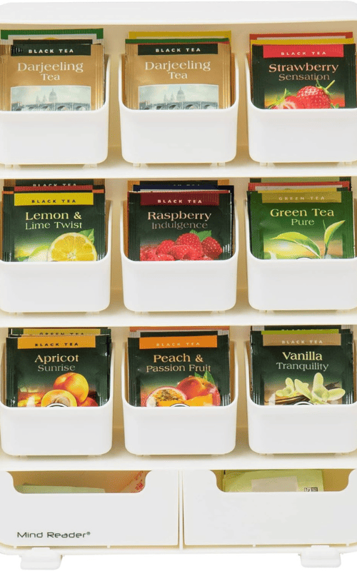 Tea Bag Holder And Condiment Organizer