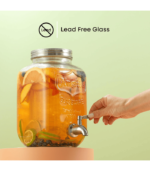 Glass Beverage Dispenser with Spigot