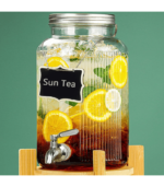 1.5 gallon Glass Ice Beverage Drink Dispenser