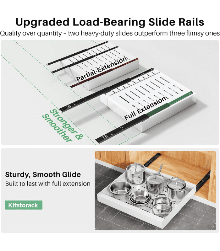 Pull-Out Cabinet Organizer For Kitchen