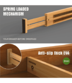 Bamboo Drawer Separators Splitter