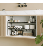 2 Tier Expandable Under Cabinet Organizer Shelf