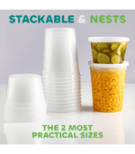 Deli Food Containers with Lids - (48 Sets)