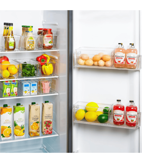 Plastic Pantry Organizer Bins for Fridge