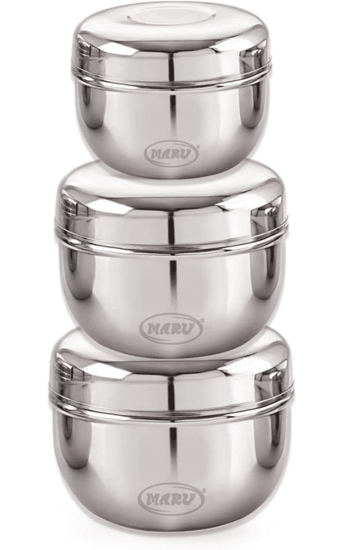 Stainless Steel Storage Containers Set