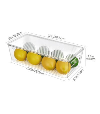 Stackable Plastic Storage Containers with Lids