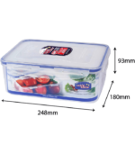 Rectangular Food Container, Transparent