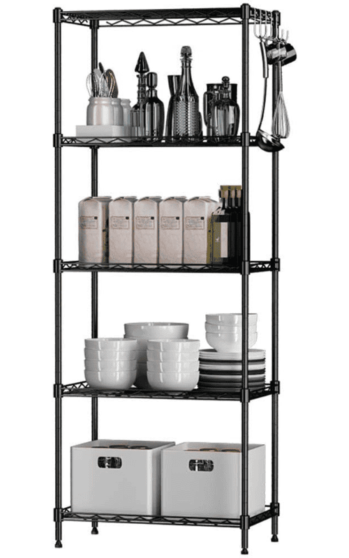 5 Shelves Unit Metal kitchen Storage Rack