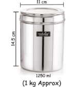 1 Kg Stainless Steel Containers for kitchen