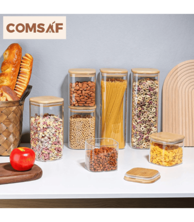 Glass Spaghetti Pasta Storage Containers
