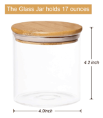 Glass Kitchen Clear Container for Food Storage