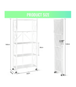 Foldable Storage Shelves 5 Tier
