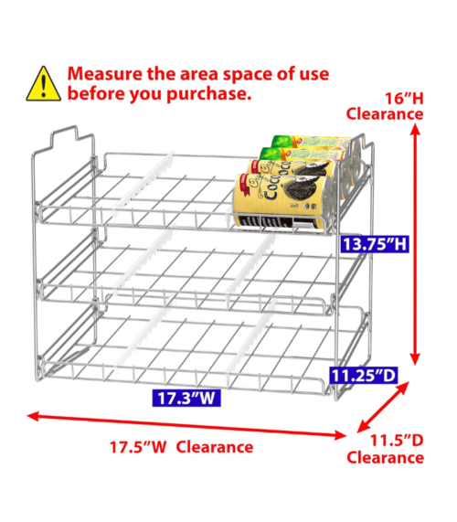 Stackable Alloy Steel Can Rack Organizer