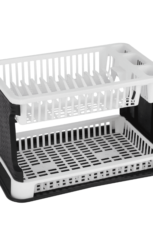 2Layer Rattan Dish Drainer 1X10