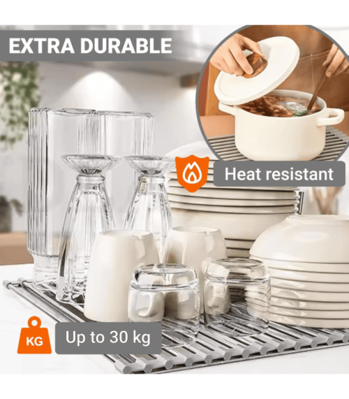 Foldable Stainless Steel Dish Drainer