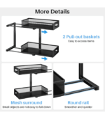Pull out Cabinet Baskets with Sliding Drawers