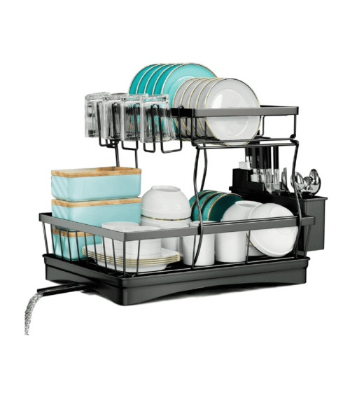 2 Tier Dish Rack for Kitchen Counter