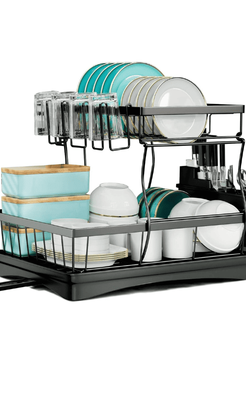 2 Tier Dish Rack for Kitchen Counter