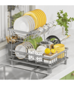 Durable Stainless Steel Dish Racks for Kitchen Counter