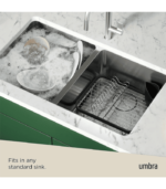 Dish Drainer for Sink with Cutlery Holder