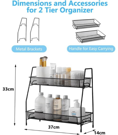 Exrp Multi-Purpose Countertop Organizer for Kitchen & Bathroom